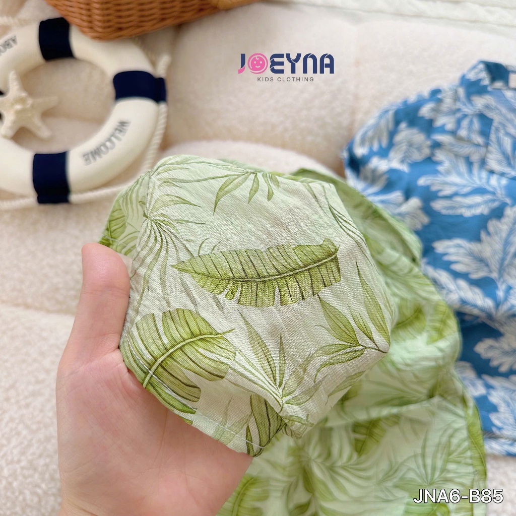 Set bộ đi biển Joeyna B85 hoa lá so hot cho bé