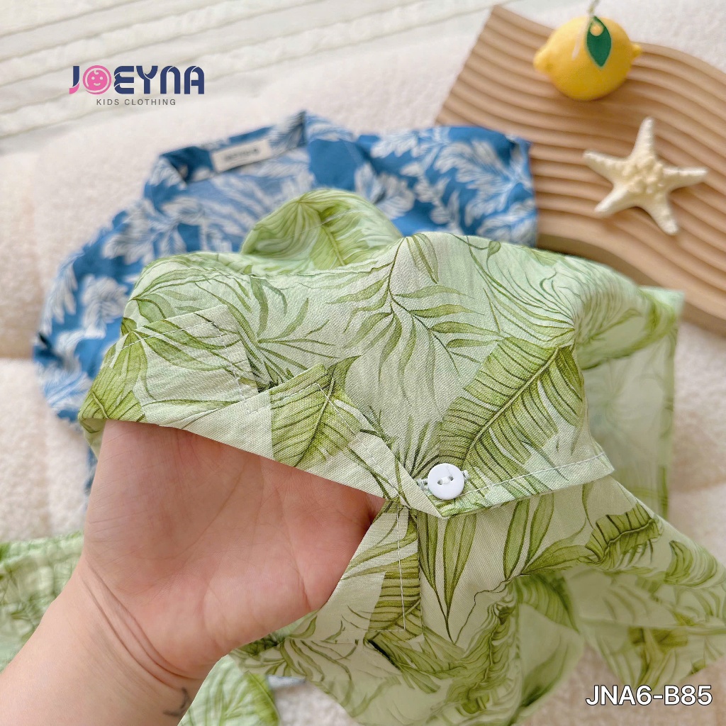 Set bộ đi biển Joeyna B85 hoa lá so hot cho bé