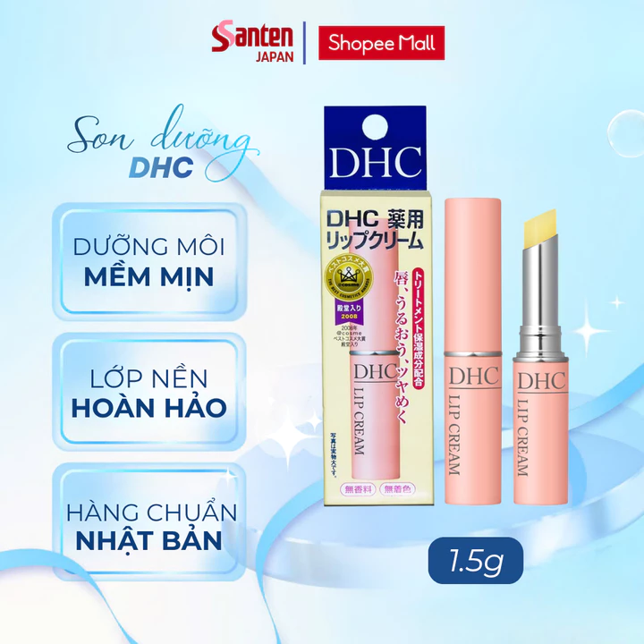 Son dưỡng môi DHC Lip Cream White Conc dưỡng ẩm, làm mềm môi 1,5g