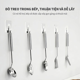 Móc treo tường bền siêu dính, trong suốt, không đánh dấu, dùng để treo nhà bếp phòng tắm, 6x6cm