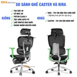 Ghế công thái học SMA Furniture Caster, Lưới Wintex Hàn Quốc, Piston Class 4, Bảo hành 5 năm — ảnh 5