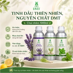 Tinh dầu xông thơm phòng 1000ml DMT - khuếch tán, đuổi muỗi, nguyên chất 1000ml - 12 mùi thiên nhiên