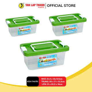 Hộp thực phẩm chữ nhật 2 quai nhựa PP Tân Lập Thành Sản phẩm chất lượng, nhà nhà thịnh vượng