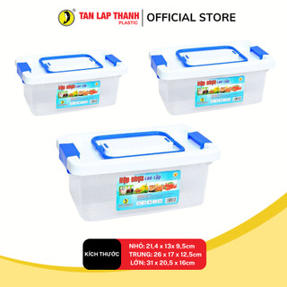 Hộp thực phẩm chữ nhật 2 quai nhựa PP Tân Lập Thành Sản phẩm chất lượng, nhà nhà thịnh vượng