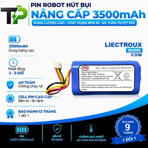 PIN ROBOT HÚT BỤI NÂNG CẤP LIECTROUX C30B CHÍNH HÃNG NÂNG CẤP BẢO HÀNH 9 THÁNG