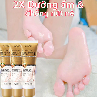 Kem Dưỡng Gót Chân Giảm Nứt Gót Chân Chai Sần Dưỡng Da Chân Và Tay Mềm Mịn SADOER Bơ Hạt Mỡ 60G