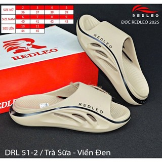 (Chính Hãng) Dép bánh mì quai ngang nam nữ REDLEO_DRL51-2, dép đúc đi mưa có lỗ thoáng khí, chống nước chống trơn