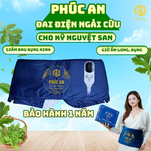 Đai điện ngải cứu Phúc An hỗ trợ giảm đau bụng kinh, giảm mỏi lưng, giữ ấm cơ thể cho nữ