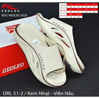 (Chính Hãng) Dép bánh mì quai ngang nam nữ REDLEO_DRL51-2, dép đúc đi mưa có lỗ thoáng khí, chống nước chống trơn