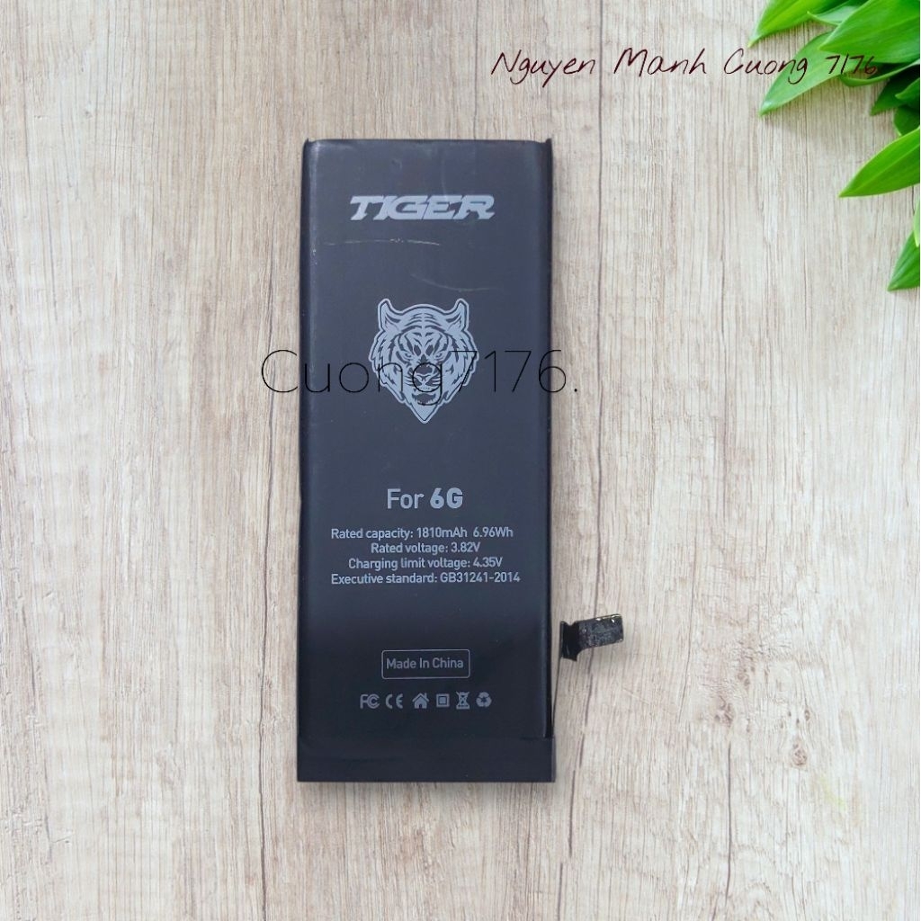 Pin Tiger Dung Lượng Tiêu Chuẩn (1810mAh) Đã Qua Sử Dụng Còn 100% Dành Cho 6G