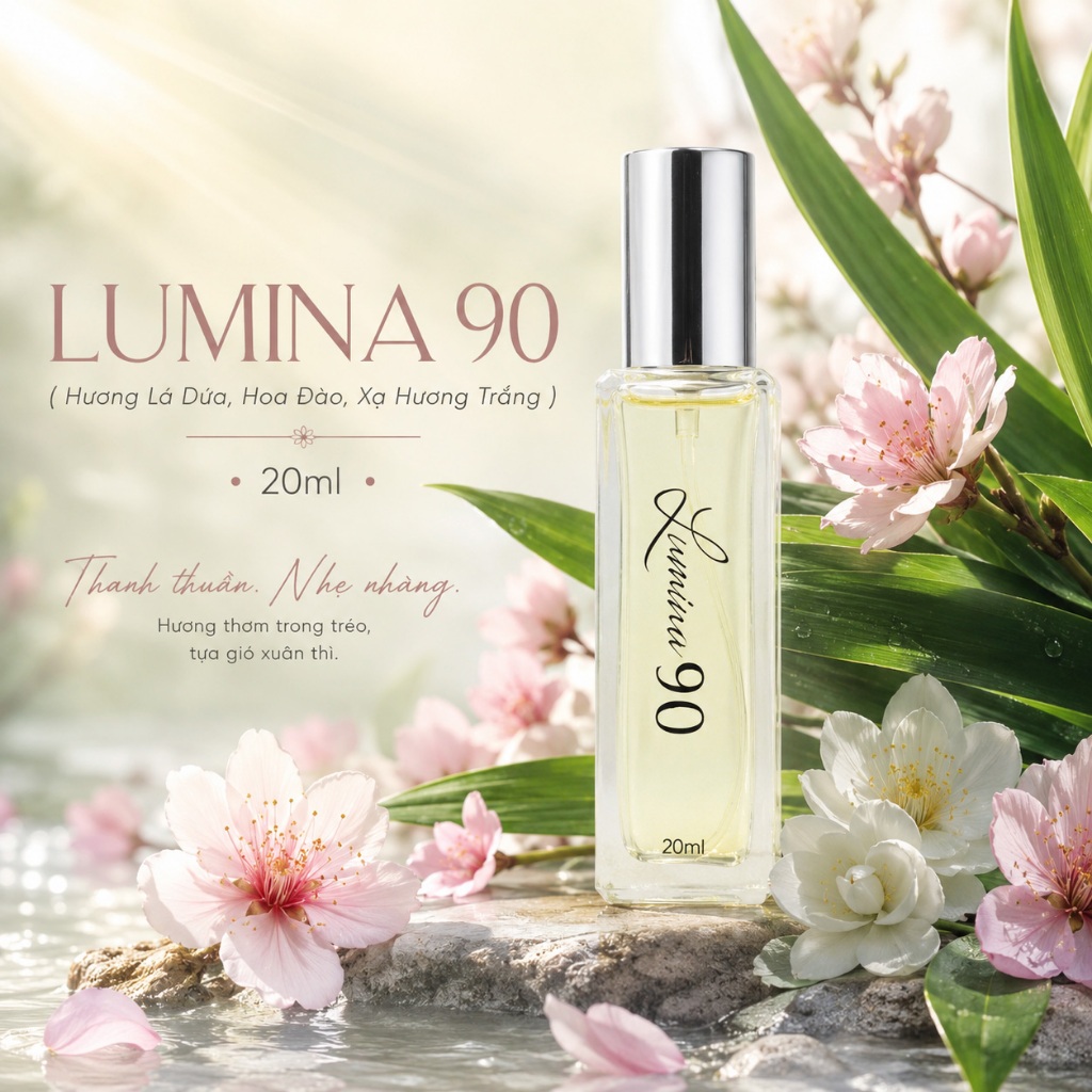 Nước Hoa Lumina 90, 20ml Dạng Xịt Hương Thơm Sang Trọng Phù Hợp Hằng Ngày