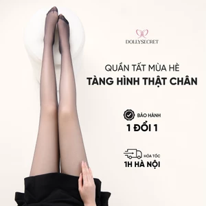 T39-Quần Tất Mùa Siêu Trong Suốt Thật Chân DOLLY SECRET Tàng Hình Mềm Mịn (dưới 58kg 1m65) Nữ Women quantat dolly