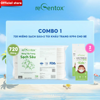[COMBO MẸ VÀ BÉ] 1 Túi Bông Tẩy Trang Sạch Sâu Regentox 720 miếng + Sản Phẩm Tự Chọn Cho Bé