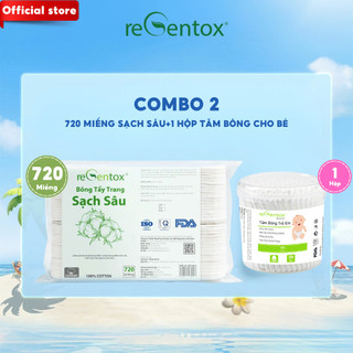 [COMBO MẸ VÀ BÉ] 1 Túi Bông Tẩy Trang Sạch Sâu Regentox 720 miếng + Sản Phẩm Tự Chọn Cho Bé