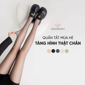 Quần Tất Mùa Hè Tàng Hình Siêu Trong Thật Chân DOLLY SECRET Mềm Mịn Nữ Suốt Siêu Mỏng