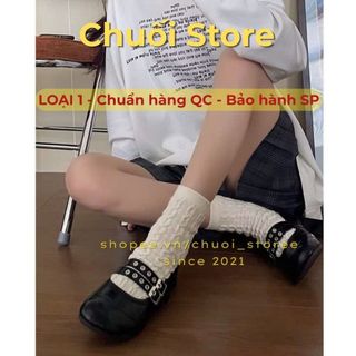 Giày bệt nữ da PU tổng hợp dệt vải đế cao su cá tính đáng yêu dễ mang thoải mái
