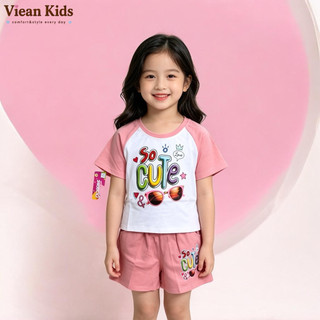 Đồ Bộ bé gái từ 11 -25Kg thun cotton cao cấp mịn mát - hãng DOREME