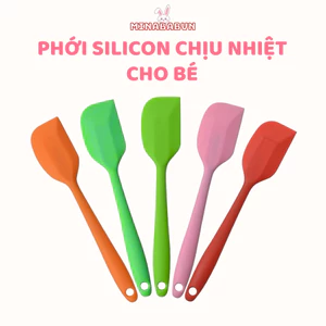 Phới Tootie Silicon An Toàn Không BPA, Phới Silicon Đúc Làm Bánh Quấy Cháo Cho Bé Ăn Dặm