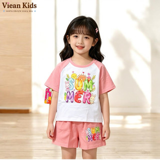 Đồ bộ bé gái từ 11 - 25Kg thun cotton cao cấp thoáng mát bền màu - hãng DOREME