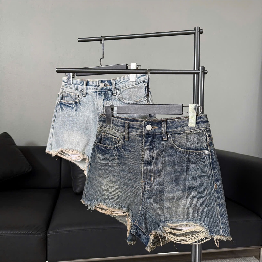 [MIDDUA] SJ024/SJ025 Short lật lai/ rách lai