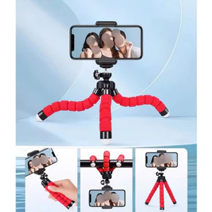 Chân Đế Kẹp Điện Thoại Mini 3 Chân Bạch Tuộc Uốn Dẻo Kèm Kẹp Điện Thoại, Giá Đỡ Chụp Ảnh Quay Video
