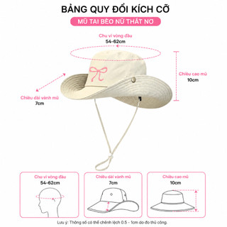 Mũ Bucket Nam Nữ HAZIN Có Dây Rút, Mũ Tai Bèo Chống Nắng Đi Biển Du Lịch Unisex Thoáng Mát