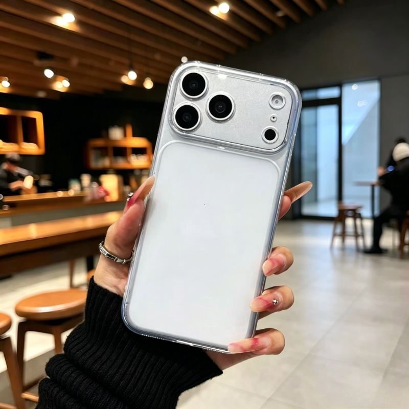 Bao Lưng Mềm Dẻo Viền Trong Lưng Mờ Không Bám Vân Tay Bảo Vệ Máy Toàn Diện IPhone 12 13 14 15 16 17 Pro Max