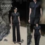 MINELEGÁNCE | SET VEST CỔ NƠ & QUẦN ỐNG ĐỨNG CÔNG SỞ, SANG TRỌNG - MIN35
