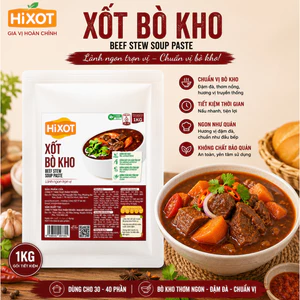 XỐT BÒ KHO HiXOT TÚI 1KG (KÊNH NHÀ HÀNG, HORECA), gia vị nấu bò kho, bò sốt vang