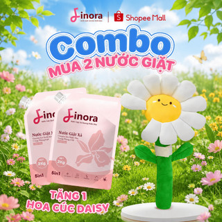[Tặng 1 Hoa cúc Daisy] Combo 2 Túi Nước Giặt Xả Finora Hương Nước Hoa, Lưu Hương Dài Lâu tới 48h