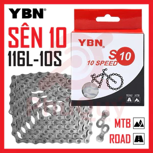 Sên Xích Xe Đạp 10 Tốc Độ YBN S10-S2 116L Đài Loan Kèm Khoá Sên