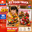 Bộ Lắp Ráp Xe Food Truck Mini Xếp Hình Cho Bé, Xe Bán Đồ Ăn Di Động, Đồ Chơi Sáng Tạo