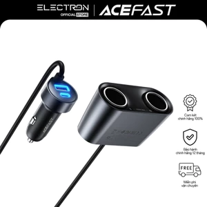 Tẩu Sạc Ô Tô ACEFAST B22 152W, 2 USB-C + 3 USB-A + 2 Cổng Tẩu, Hỗ Trợ Sạc Nhanh PD/QC