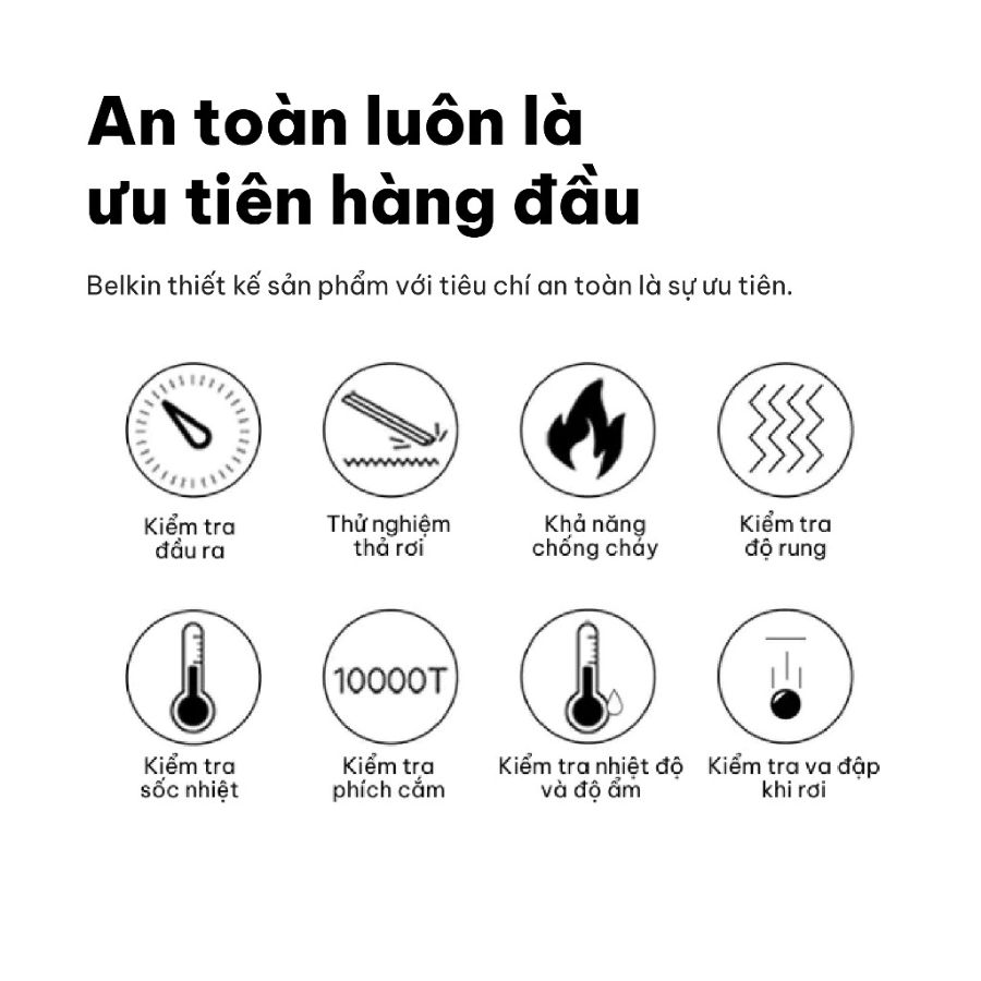 Củ Sạc Nhanh Belkin 25W USB-C PD3.1 Wall Charger - Hàng Chính Hãng
