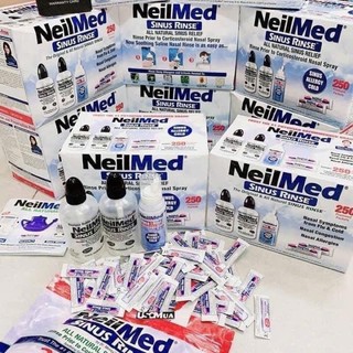 [Tách Set] Bình 240ml + Muối Rửa Mũi Neilmed Sinus Rinse Chính Hãng Nhập Khẩu Mỹ