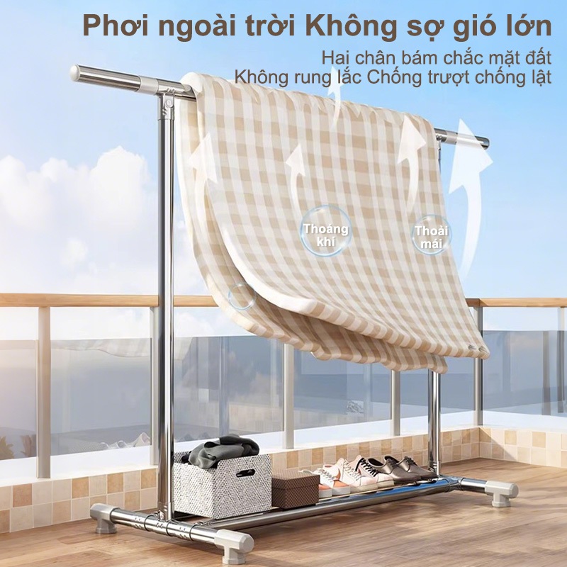 𝐎𝐥𝐢𝐟𝐞 Xào Đồ Treo Quần Áo Bền Giá Phơi Quần Áo Ngoài Trời Chống Gió Giá Treo Quần Áo Có Thể Điều Chỉnh Độ Dài Chống Gỉ