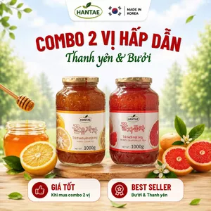 Trà Bưởi (Vị nhẫn đắng) + Trà Thanh Yên Mật Ong HANTAE
