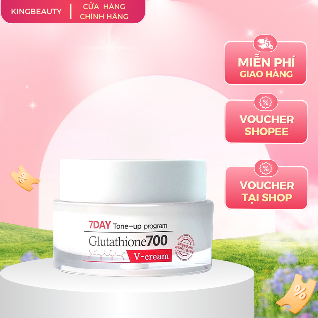 Kem Dưỡng Trắng Da Angel's Liquid 7 Day Whitening Program Glutathione 700 V-cream 50ml ( Đêm)
