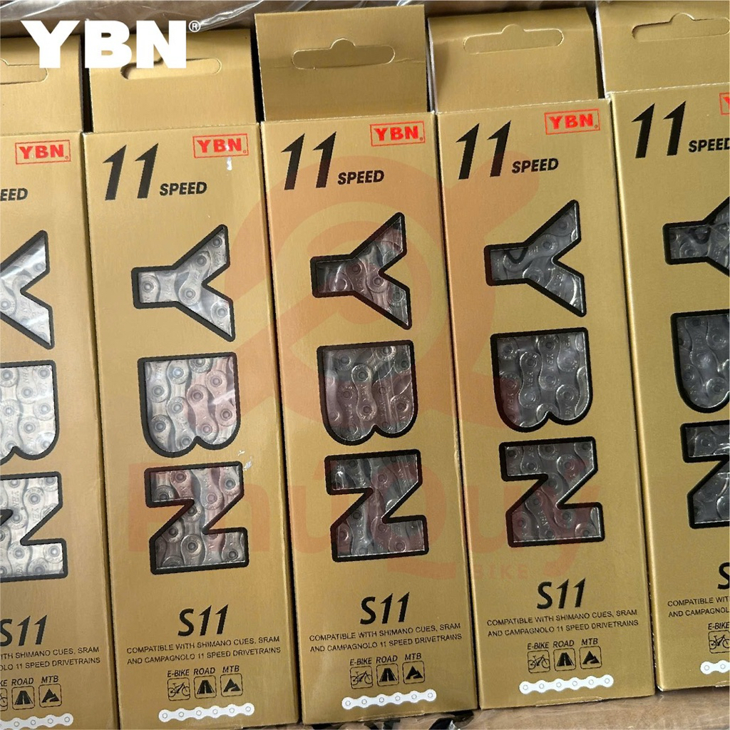 Sên Xích Xe Đạp 11 Tốc Độ YBN S11  116L/126L Đài Loan Kèm Khoá Sên
