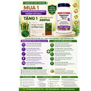 MAGNESIUM BISGLYCINATE - Bổ sung Magie dễ hấp thu, hỗ trợ xương khớp và hệ thần kinh khỏe mạnh.