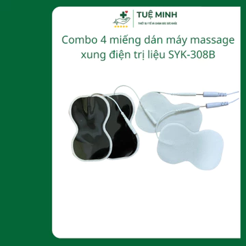 Combo 4 miếng dán máy massage xung điện trị liệu SYK-308B, miếng dán máy xung điện dùng cho máy massage