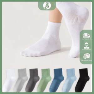 Tất/Vớ Dành Cho Nam Nữ Ngắn Kháng Khuẩn Khử Mùi -SoftStep – Mềm Mại, Thoáng Khí, Đánh Bay Mùi Hôi
