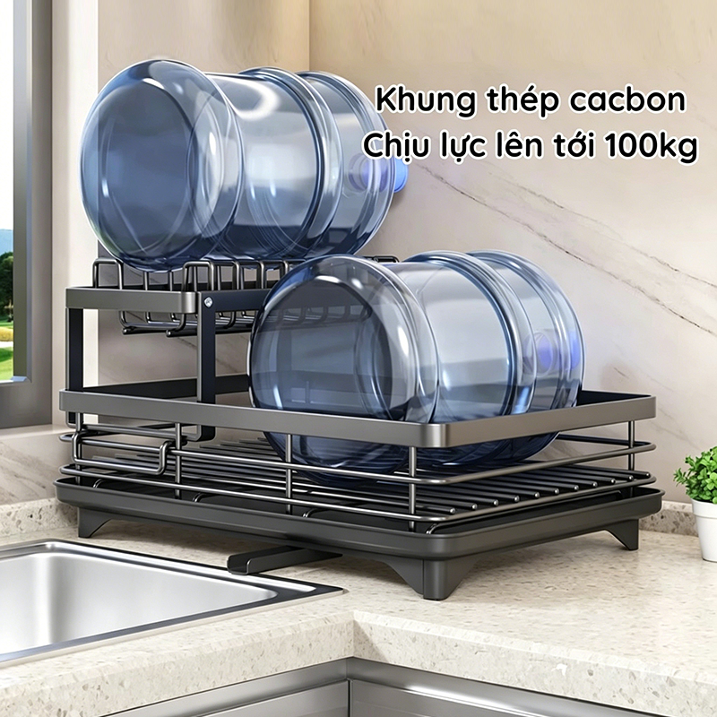 Giá Úp Chén 2 Tầng Đa Năng - Thoát Nước Nhanh, Sạch Sẽ - Kệ Để Bát Đĩa Tiện Lợi Cho Mọi Nhà