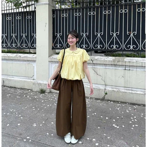 Áo Kiểu Nữ, Áo Bí Cổ Sen Tay Bồng Nàng Thơ Đi Cafe Dạo Phố, Đi Làm,Đi Biển Xinh Xắn Form Babydoll MA 4313