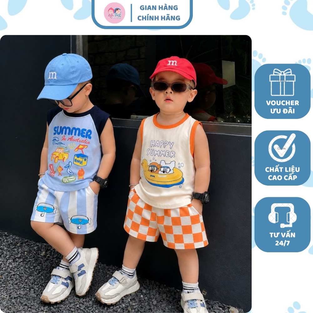 [À ƠI SHOP] D64- set 2 bộ ba lỗ summer- a100.382