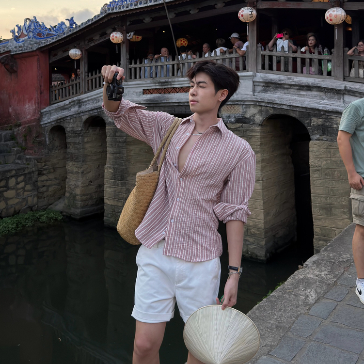 Áo Sơ Mi Linen Kẻ Sọc Halley Sơ Mi Nam Dài Tay Thoáng Mát Mỏng Nhẹ Mùa Hè Đi Chơi Du Lịch A62