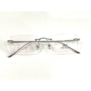 Gọng Kính Khoan Không Viền Eye Plus 2980 Titanium Siêu Nhẹ Chống Gỉ Kính Cận Nam Nữ Thời Trang