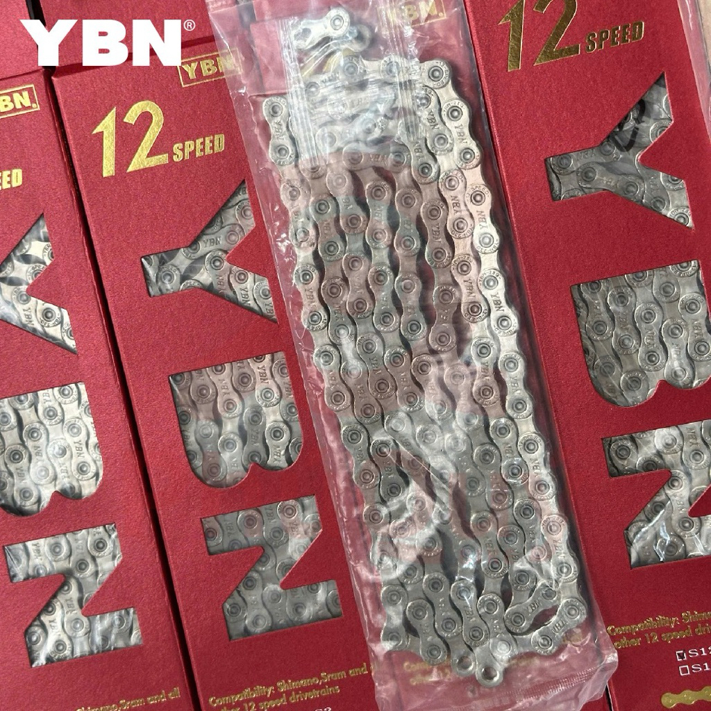Sên Xích Xe Đạp 12 Tốc Độ YBN S12  116L/126L Đài Loan Kèm Khoá Sên