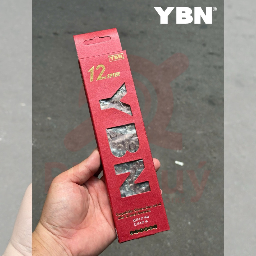Sên Xích Xe Đạp 12 Tốc Độ YBN S12  116L/126L Đài Loan Kèm Khoá Sên