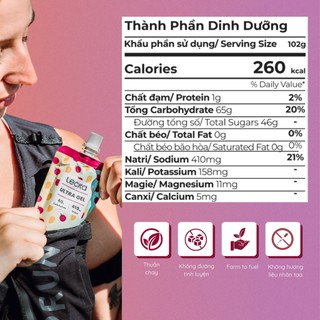 Ultra Gel Lecka Vị Trái Cây 102g Gel Năng Lượng Chạy Bộ Thể Thao Bền Bỉ